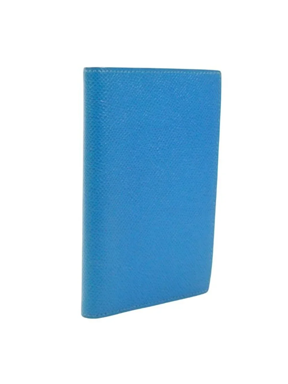 Hermes Agenda GM Leather Blue Notebook Cover Silver